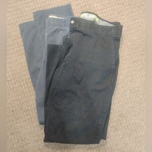 Lot of 2 Lee Extreme Comfort Pants Men’s 38x32 Black & Navy Casual Classic Fit